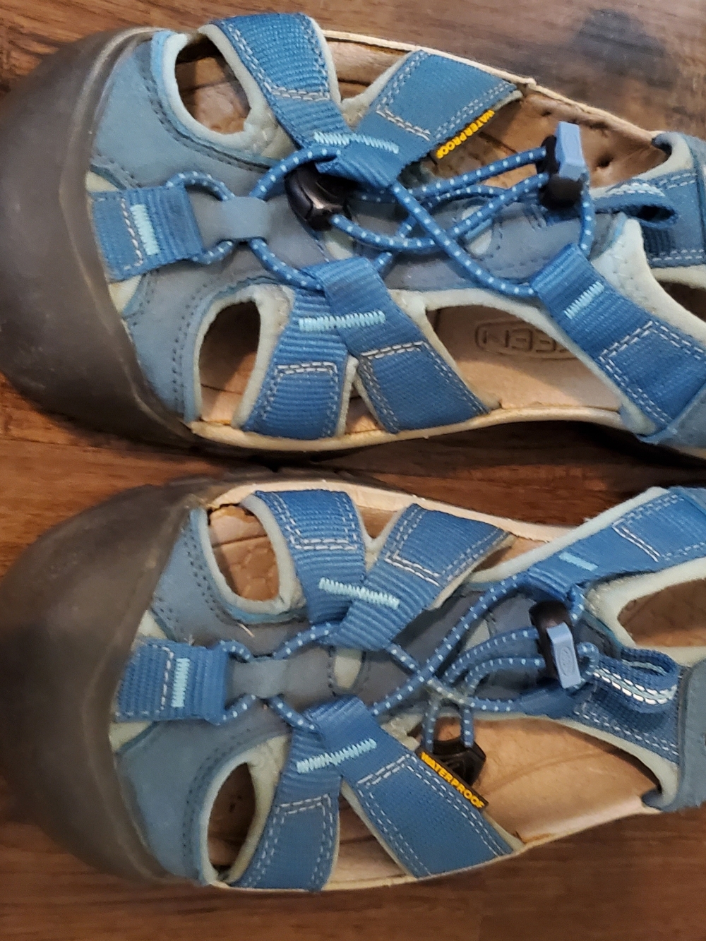 KEEN Blue Closed-Toe Water Hiking Sandals